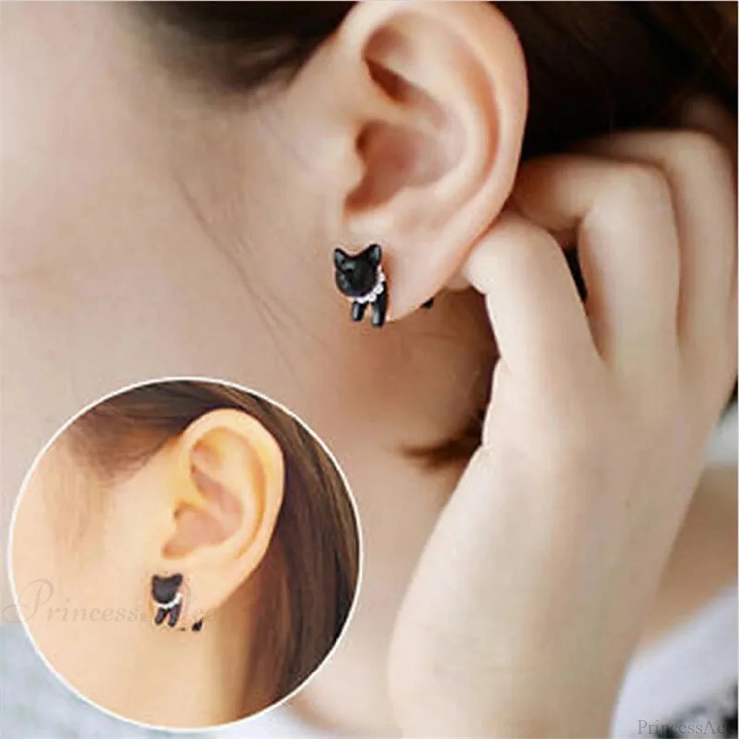Halloween Dark Spider Amulet Stud Earring color6