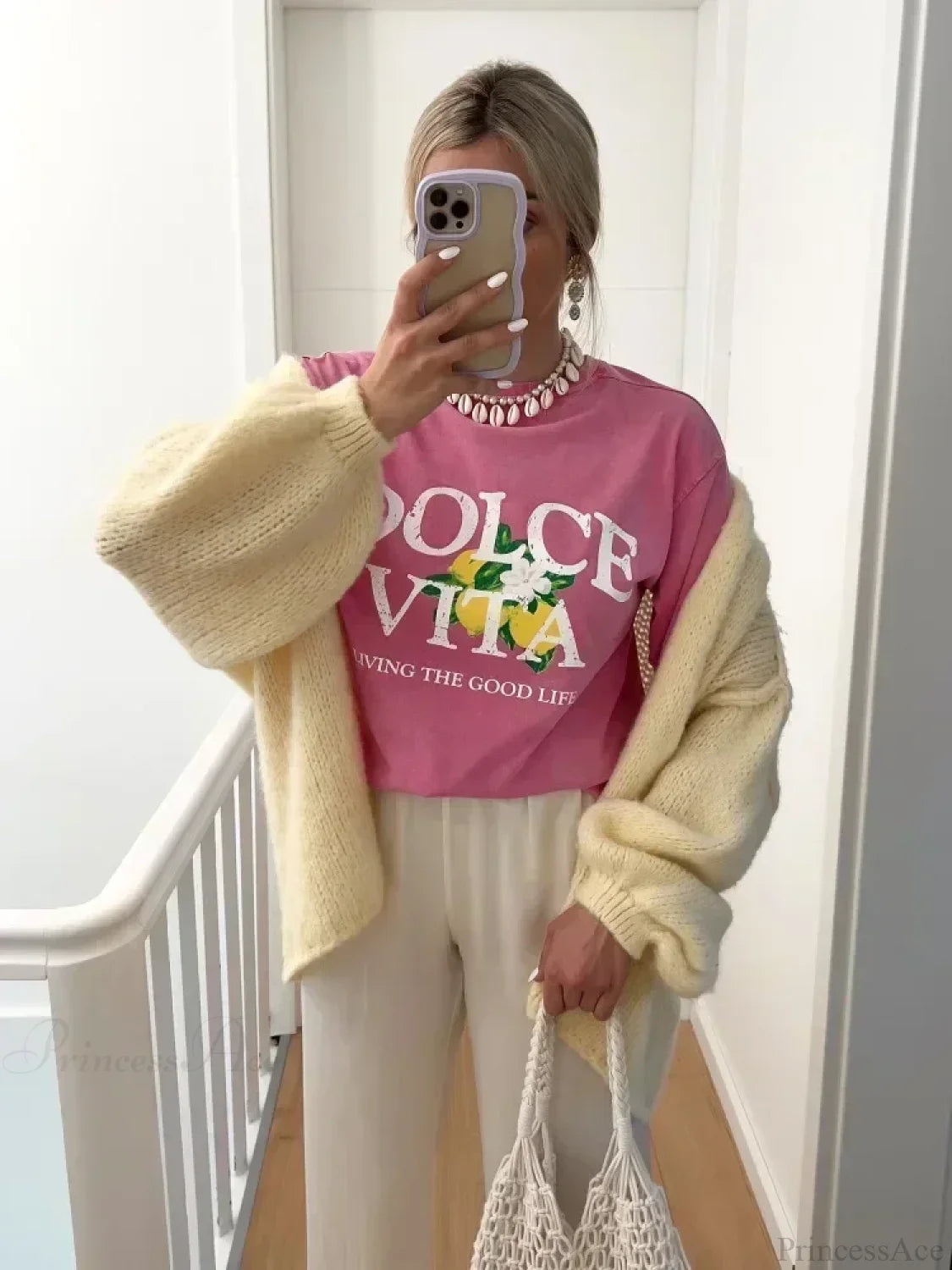 Harajuku Gothic Limoncello Graphic T-shirt pink2 / S t-shirt-250223