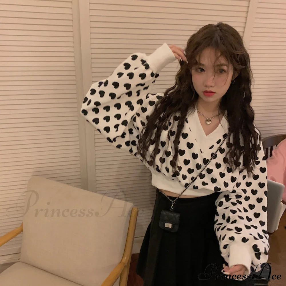 Harajuku Oversize Fashion Korean Y2K Brief Female Sweatshirt