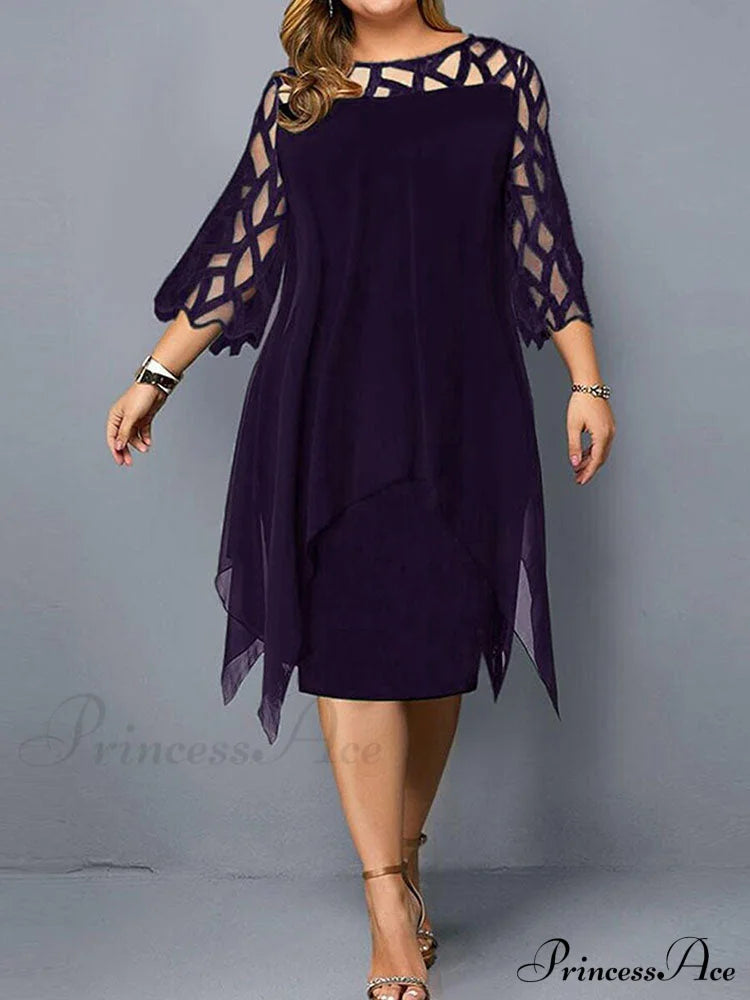 Heart-Shaped Charming Pendant Earrings Purple / L Dresses