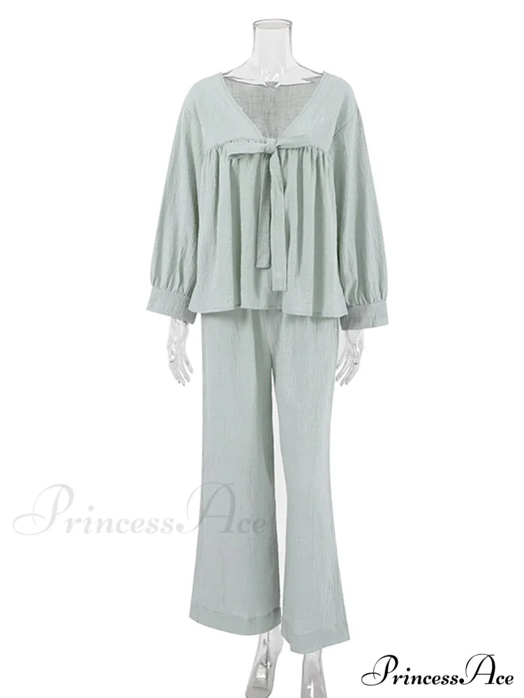 Heidi Two Stylish Piece Set Cyan / S