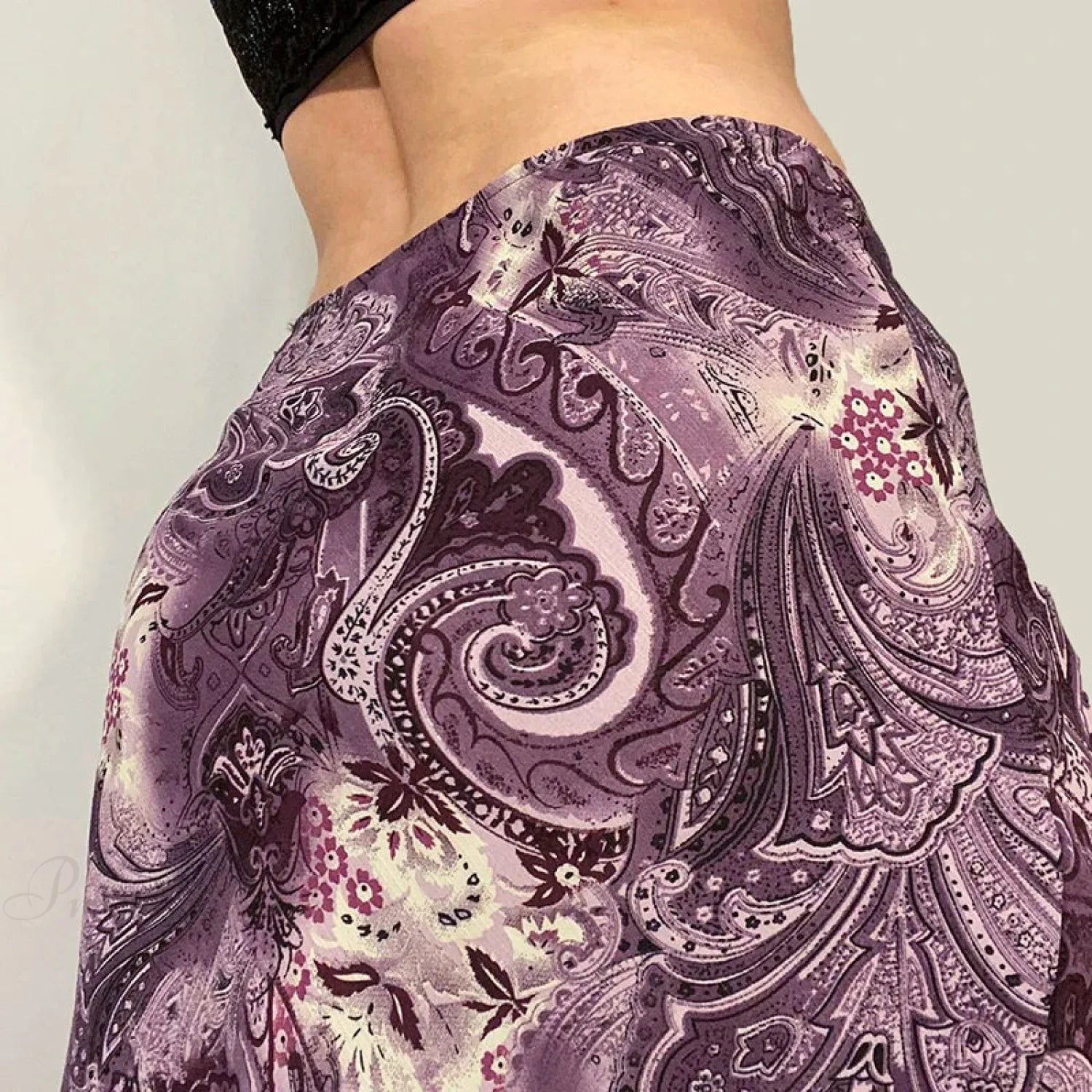 HEYounGIRL Vintage Mesh Purple Skirt Low Waist Aesthetic Outfits skirt-250126