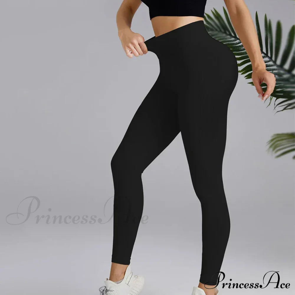 High Elastic Knitting Gym Workout Legging