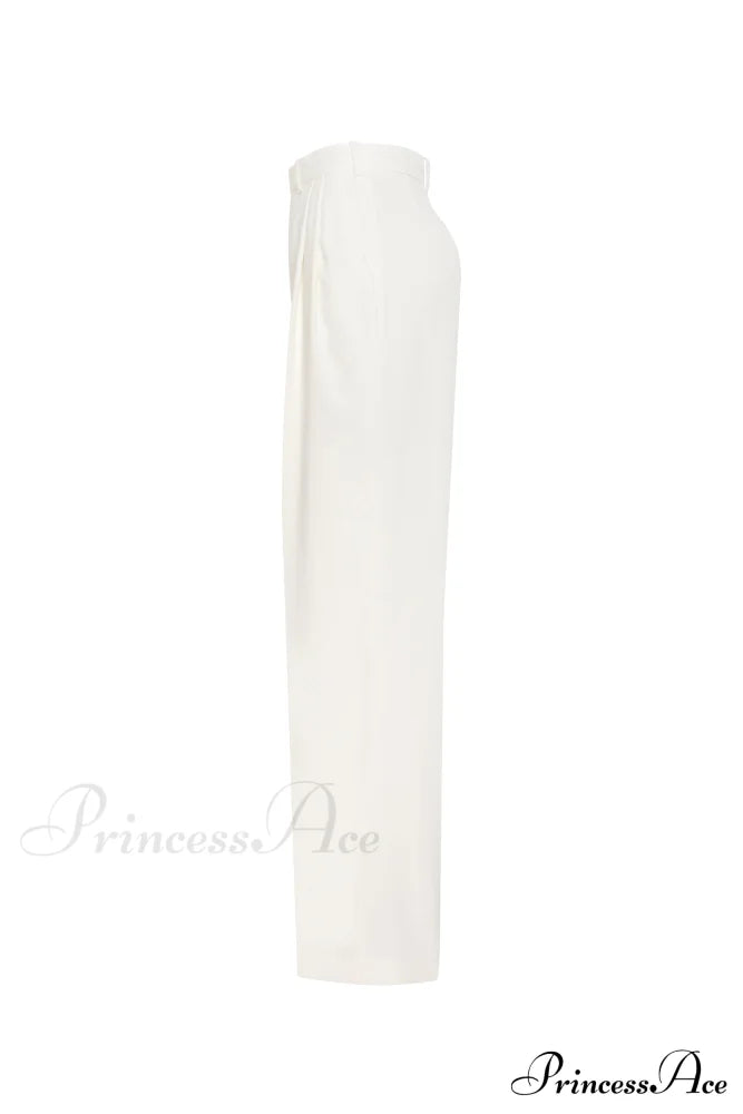 High-Rise White Suit Charming Pants Xo