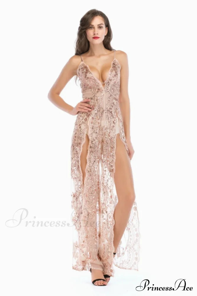 High Slit Backless Boho Cocktail Gown - Dress In Beauty
