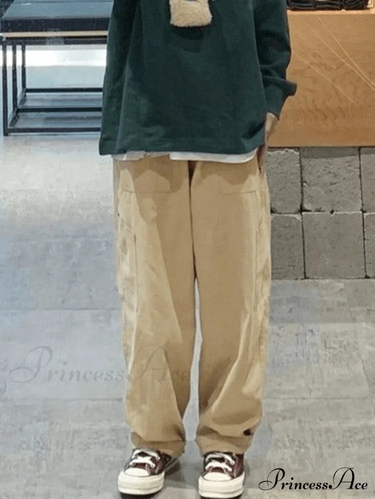 High Waist Graceful Pocket Cargo Pants