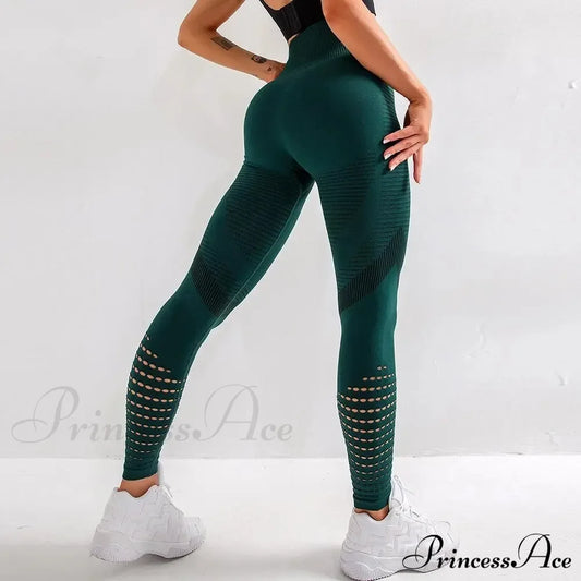 High Waist Sportswear Fitness Legging Green / S