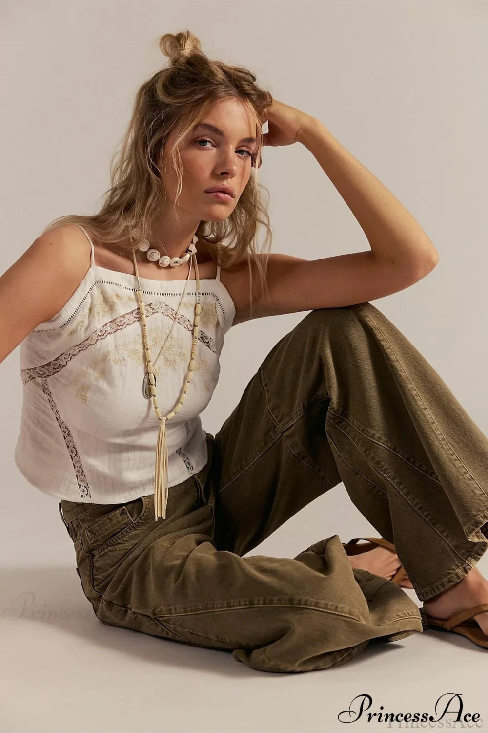 High-Waisted Wide-Leg Relaxed Full-Length Jeans