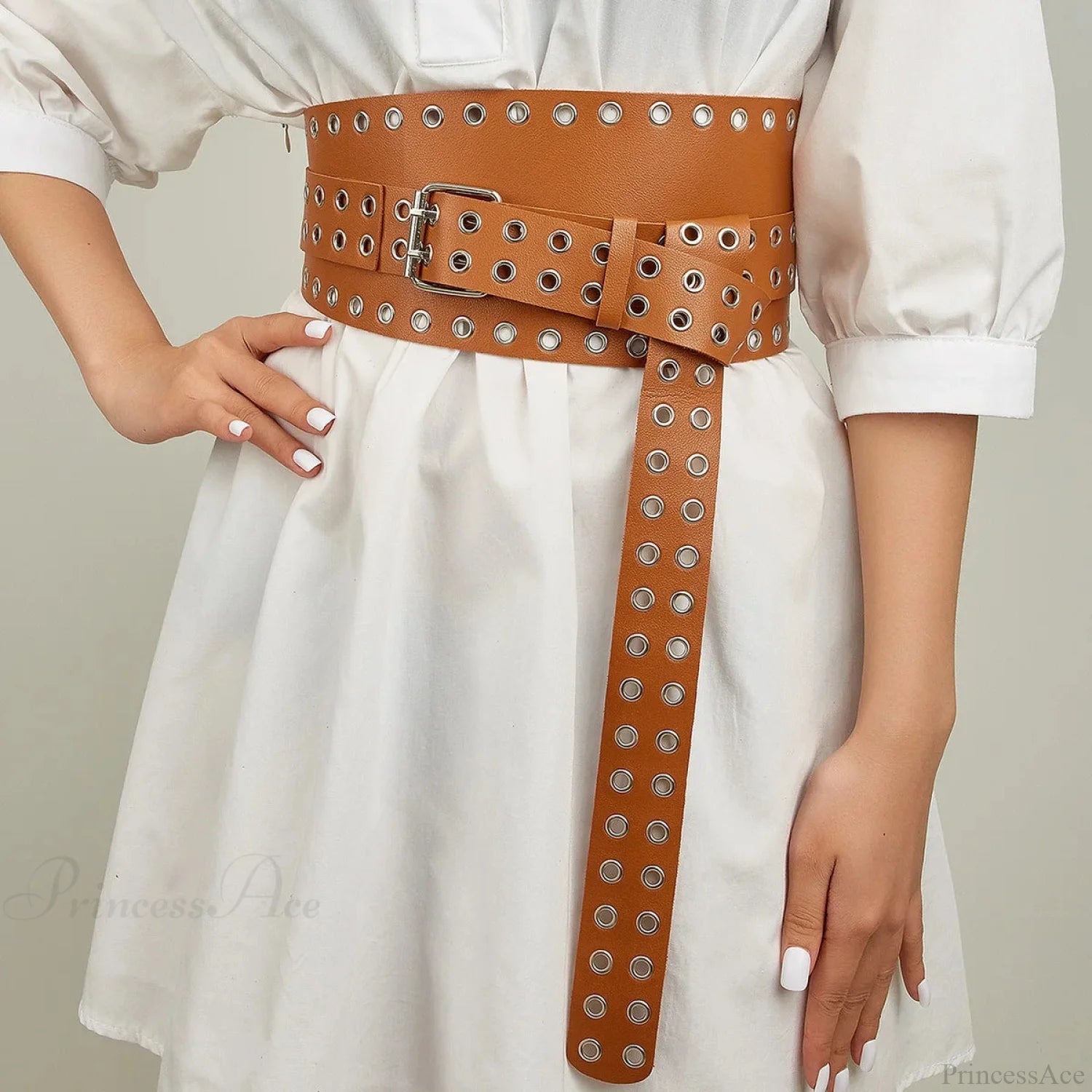 Hip Hop Gothic Punk Rivet Waistband Belt