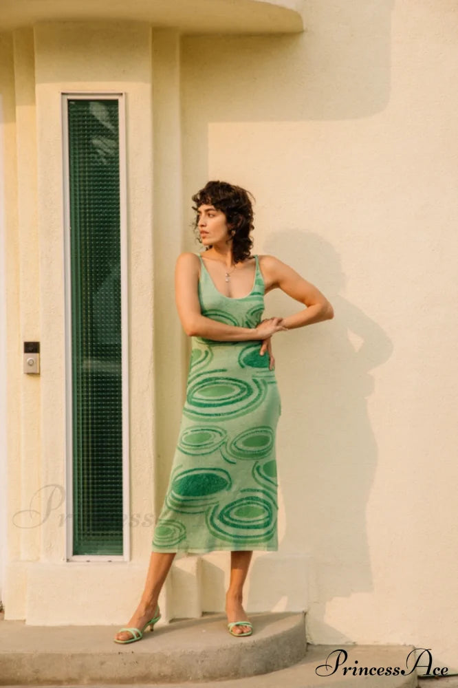 Hockney Elegant Midi Dress