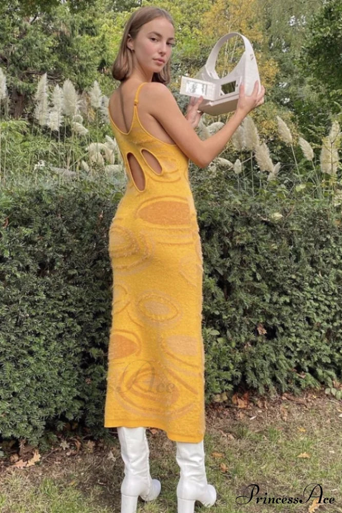 Hockney Elegant Midi Dress