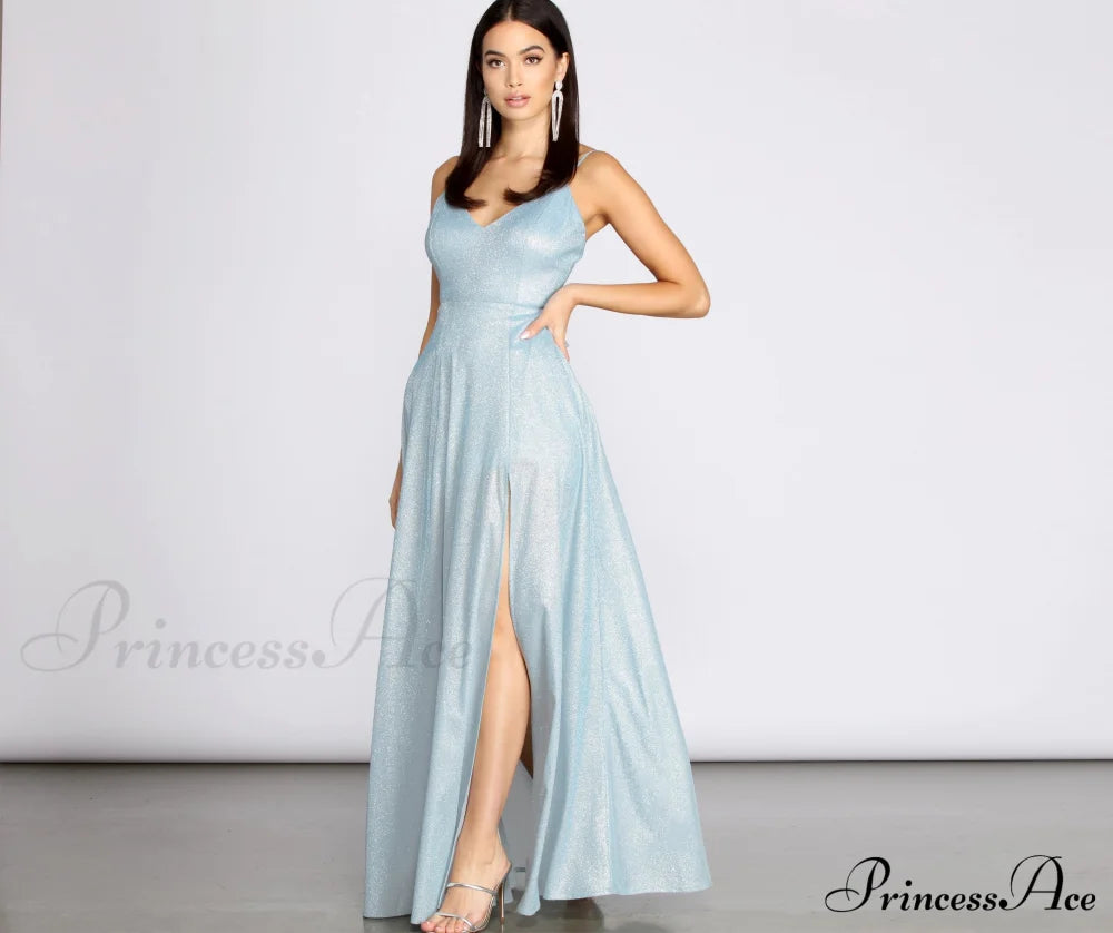 Holland Glitter Stylish A-Line Dress S.o. Long Dresses