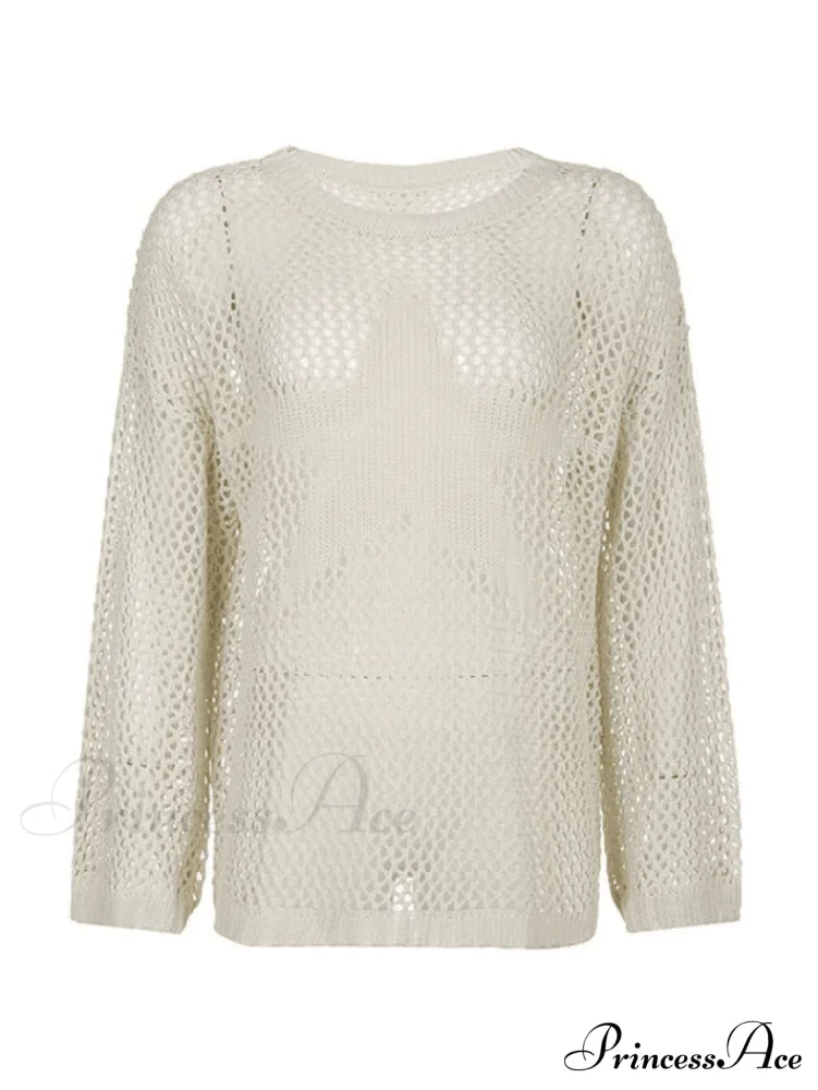 Hollow Out Side Trendy Split Maxi Dress Sweaters