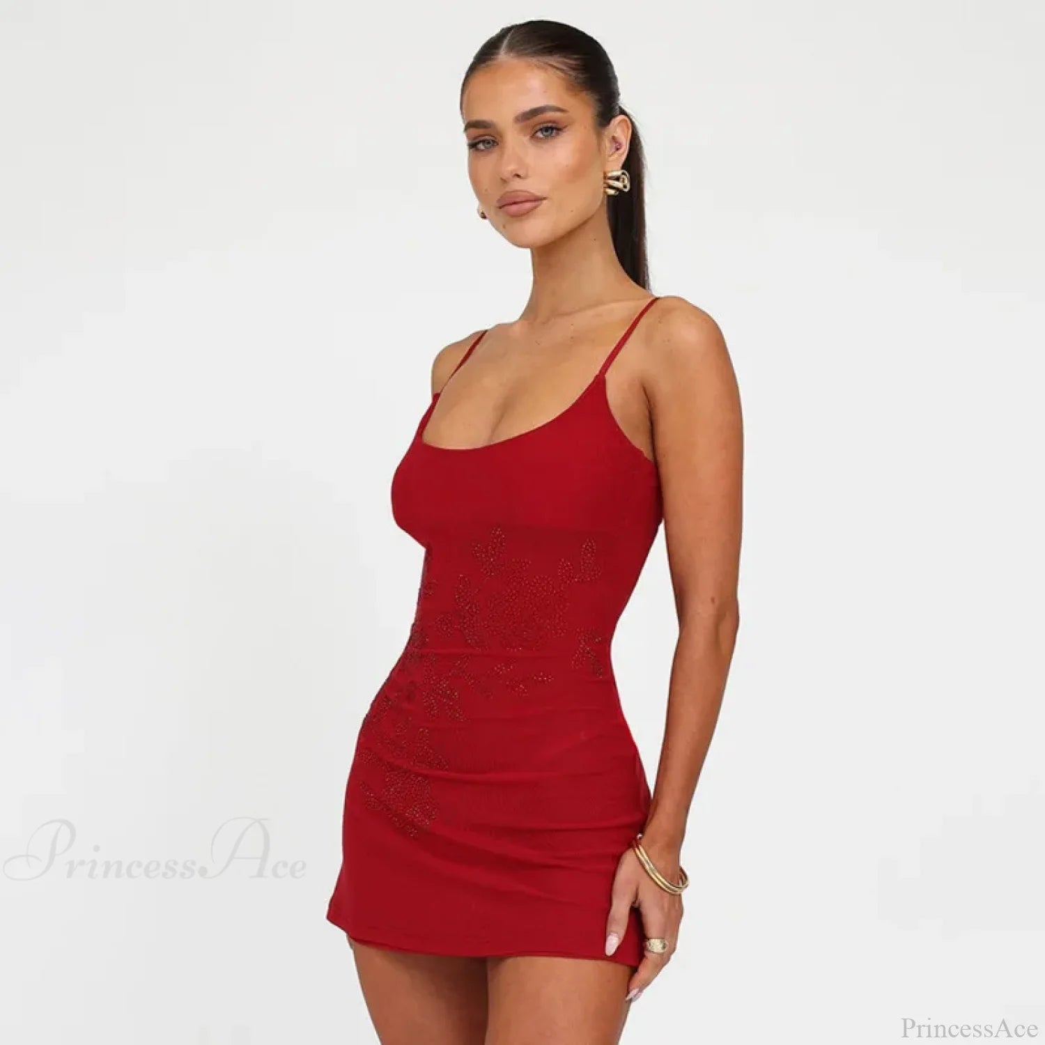 Hot Diamond Backless Vacation Dress vacationdress-250223