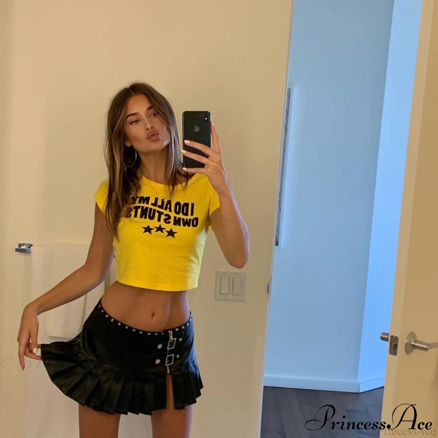 I Do My Charming Own Stunts Graphic Tee Shirts & Tops