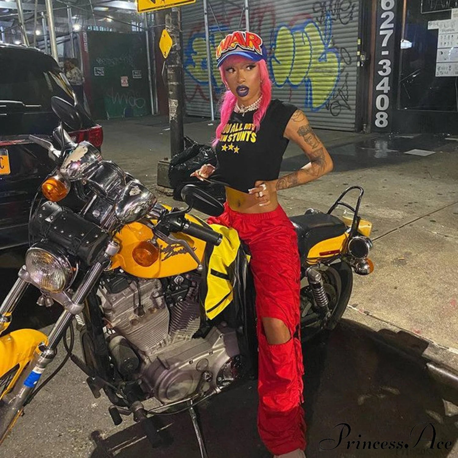 I Do My Charming Own Stunts Graphic Tee Shirts & Tops