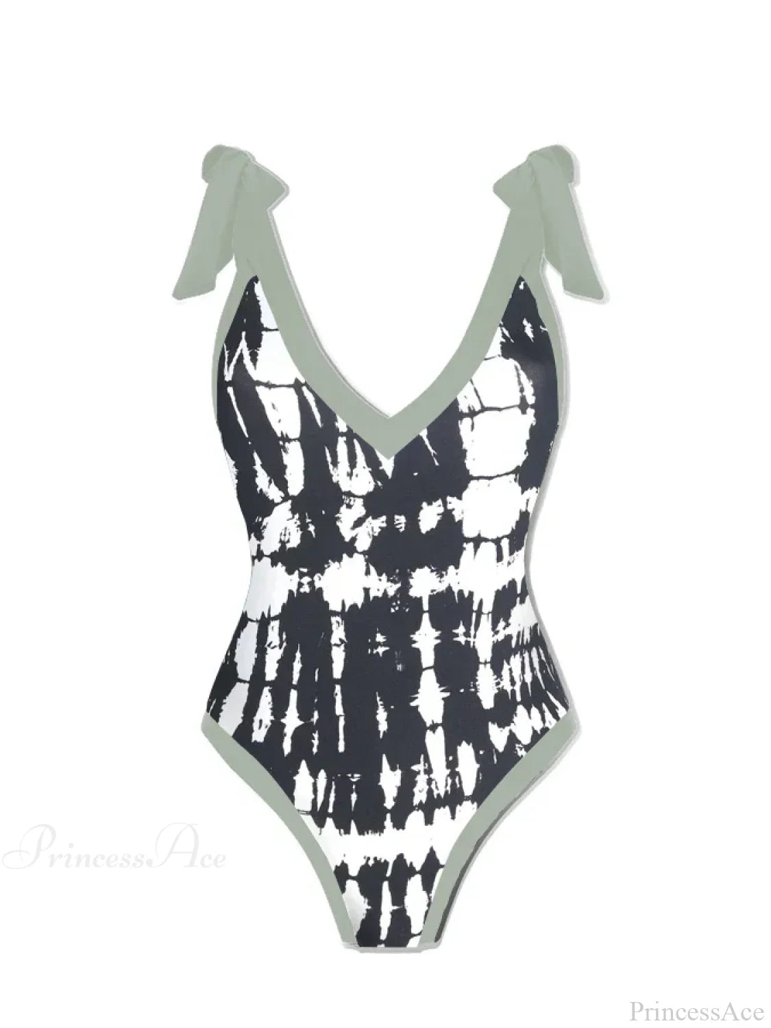 Ink Print Swimsuit Cover-up One Piece onepiece-250223