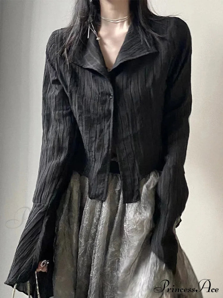 Irregular Split Strappy Trendy Party Midi Dress Long Sleeves