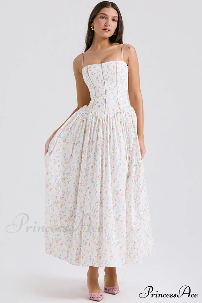 Isabella White Cotton Sundress | Dress In Beauty