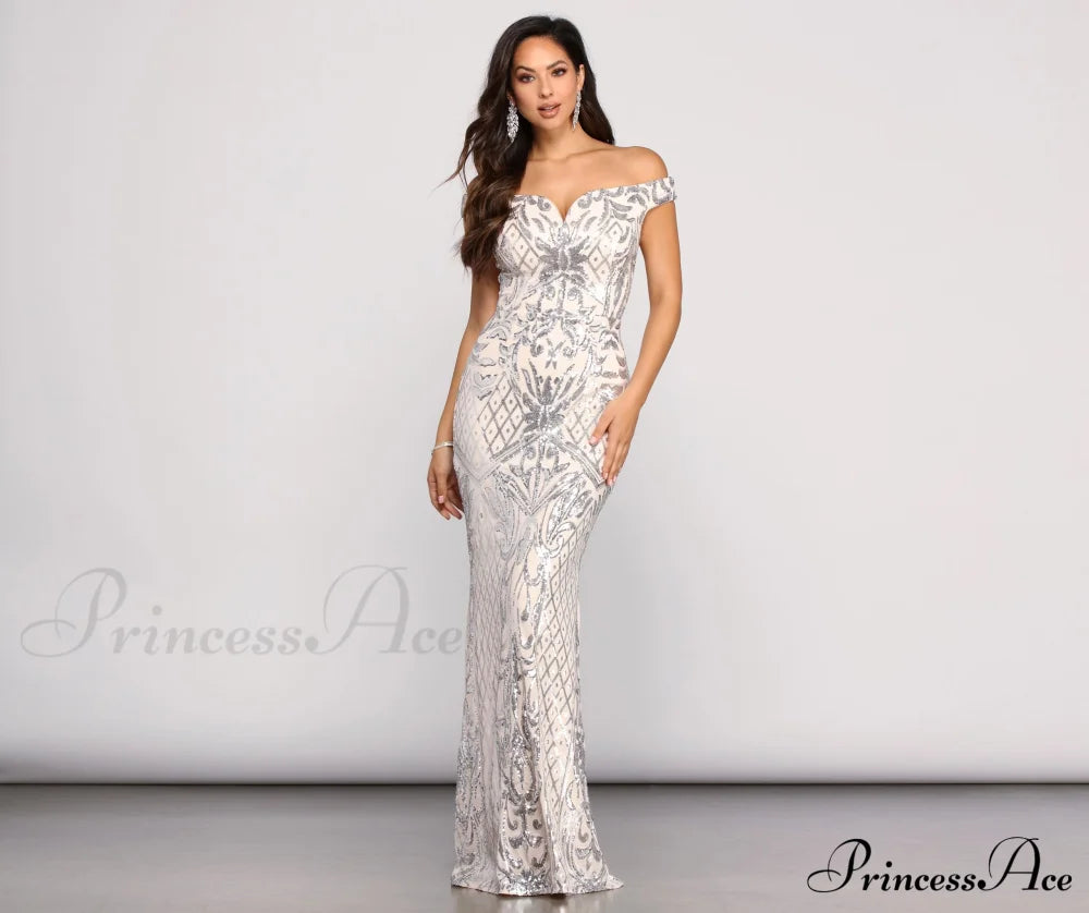 Janessa Formal Off The Shoulder Dress - Lady Occasions