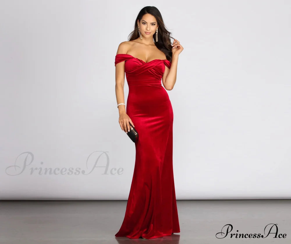 Jenisa Formal Off The Shoulder Dress - Lady Occasions