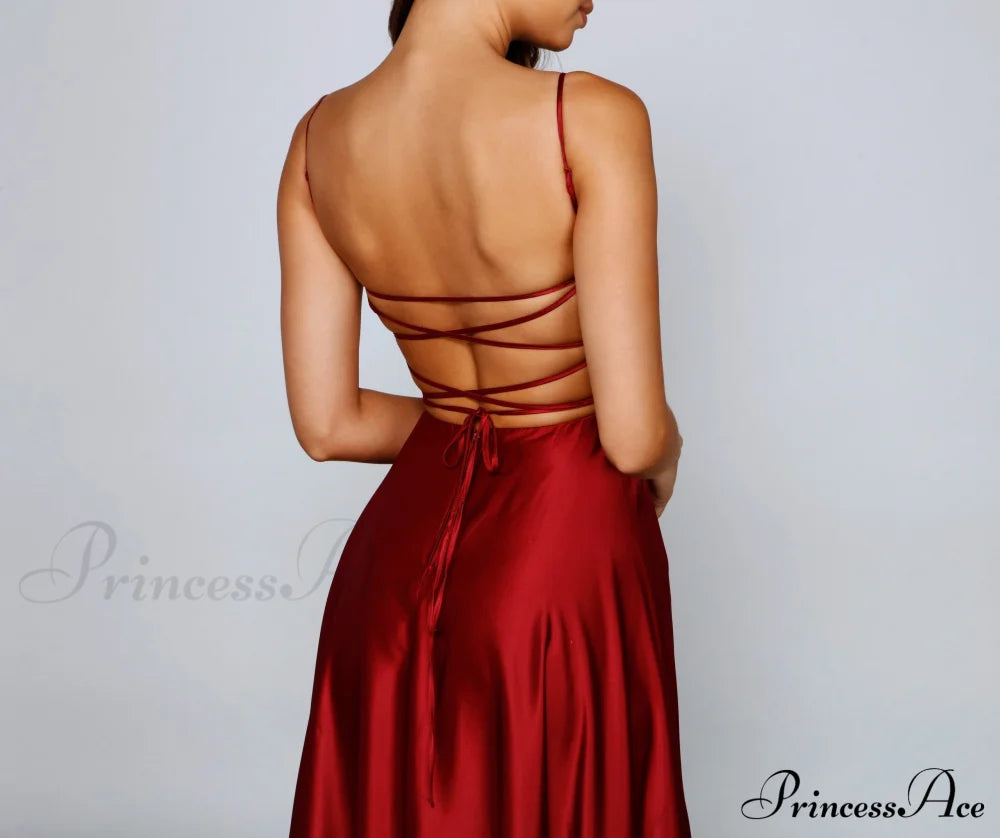 Jenny A-Line Stylish Satin Formal Dress S.o. Long Dresses