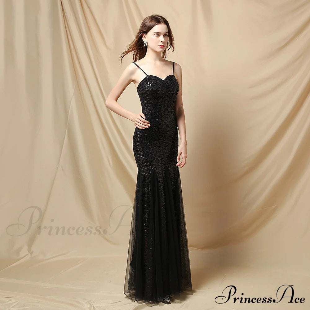 Jerry Sling-Mesh Stylish Fishtail Dress S.o. Long Dresses