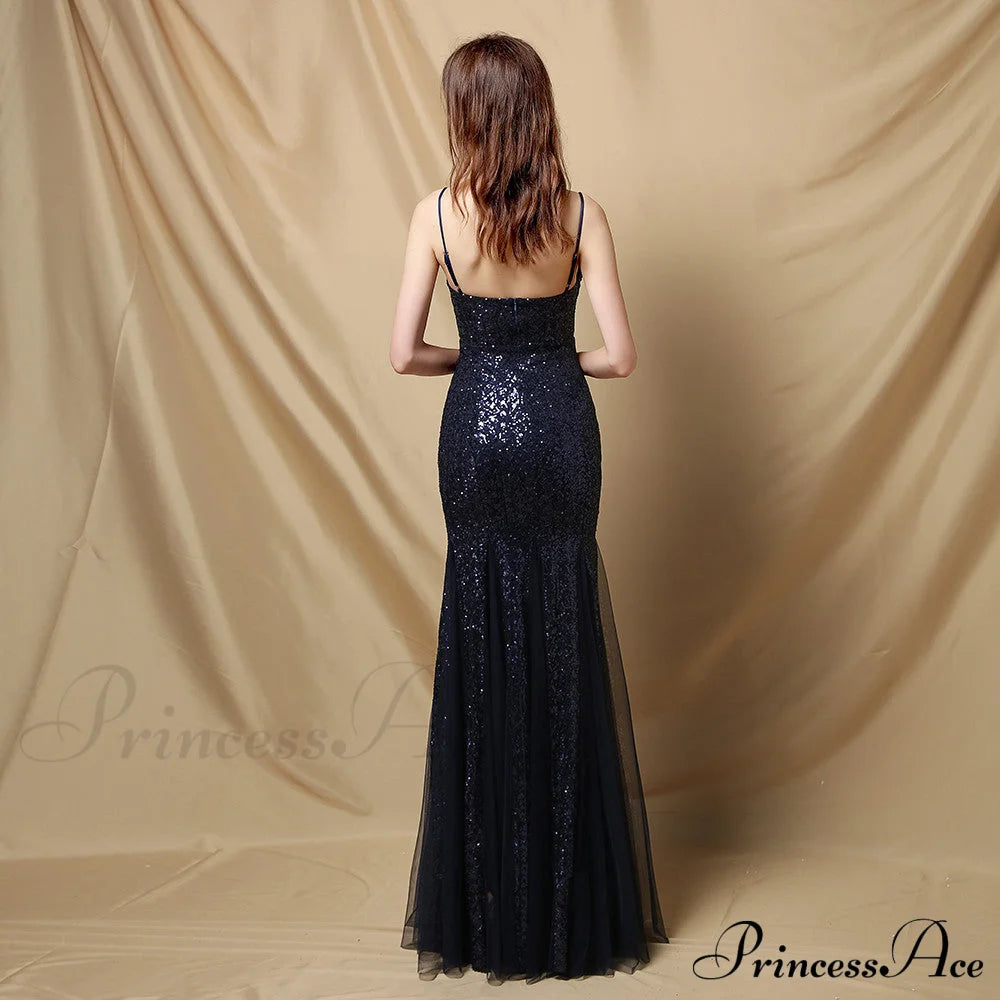 Jerry Sling-Mesh Stylish Fishtail Dress S.o. Long Dresses