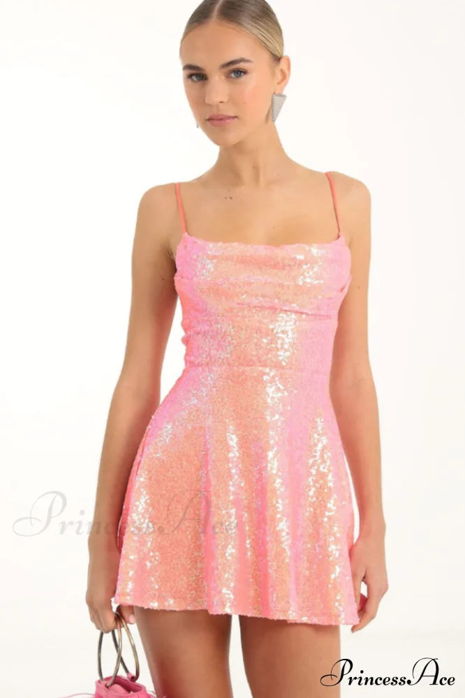 Jewel Sequin Cowl Neck Dress | Dress In Beauty