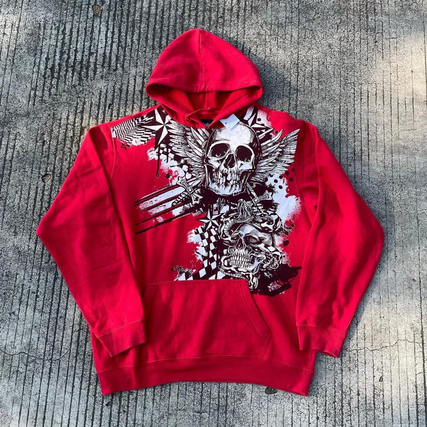 Joker Graphic Casual Hoodie red / M