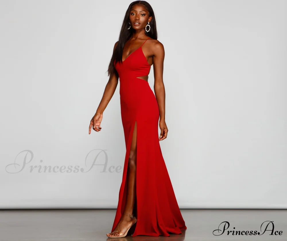 Jolie Formal High Charming Slit A-Line Dress S.o. Long Dresses