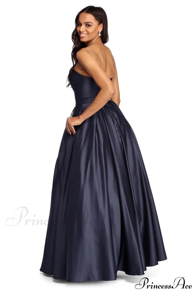 Josephine Formal Stylish Jewel Ball Gown S.o. Ballgowns
