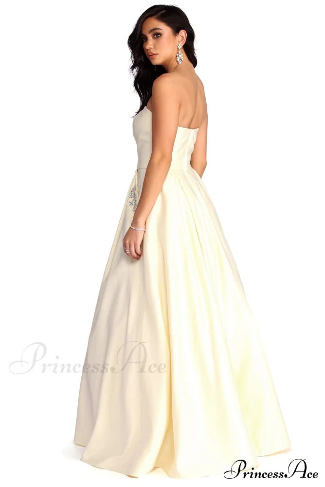 Josephine Formal Stylish Jewel Ball Gown S.o. Ballgowns