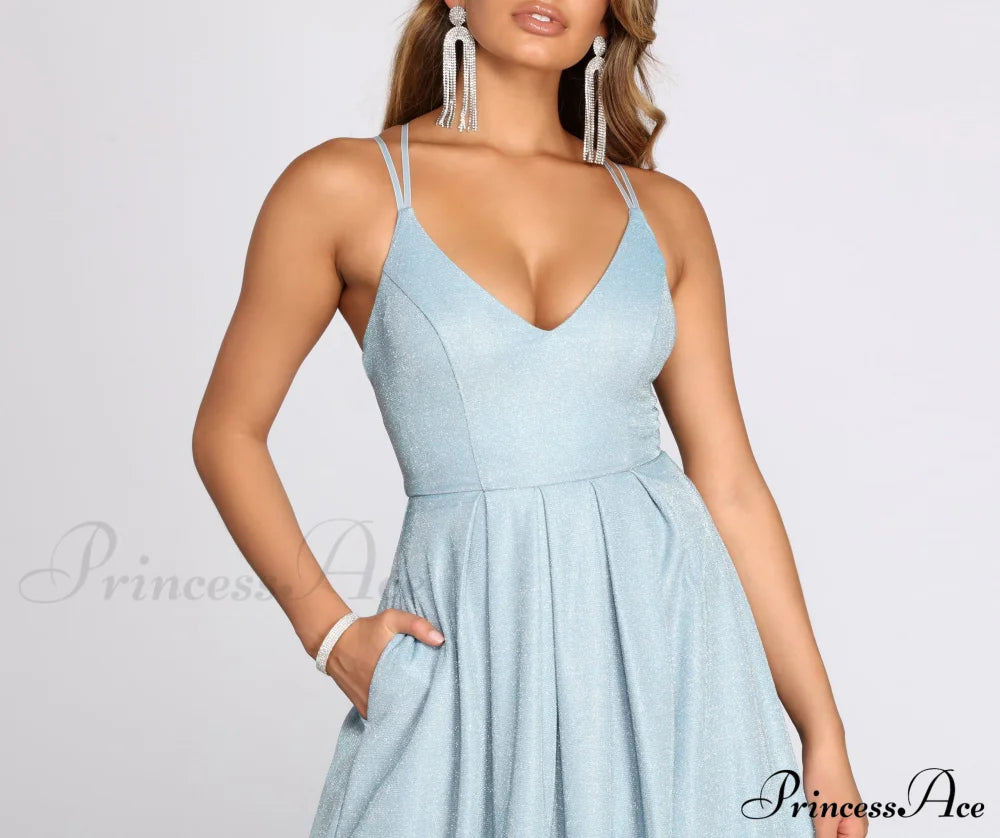 Jules Glitter Stylish Ball Gown S.o. Ballgowns