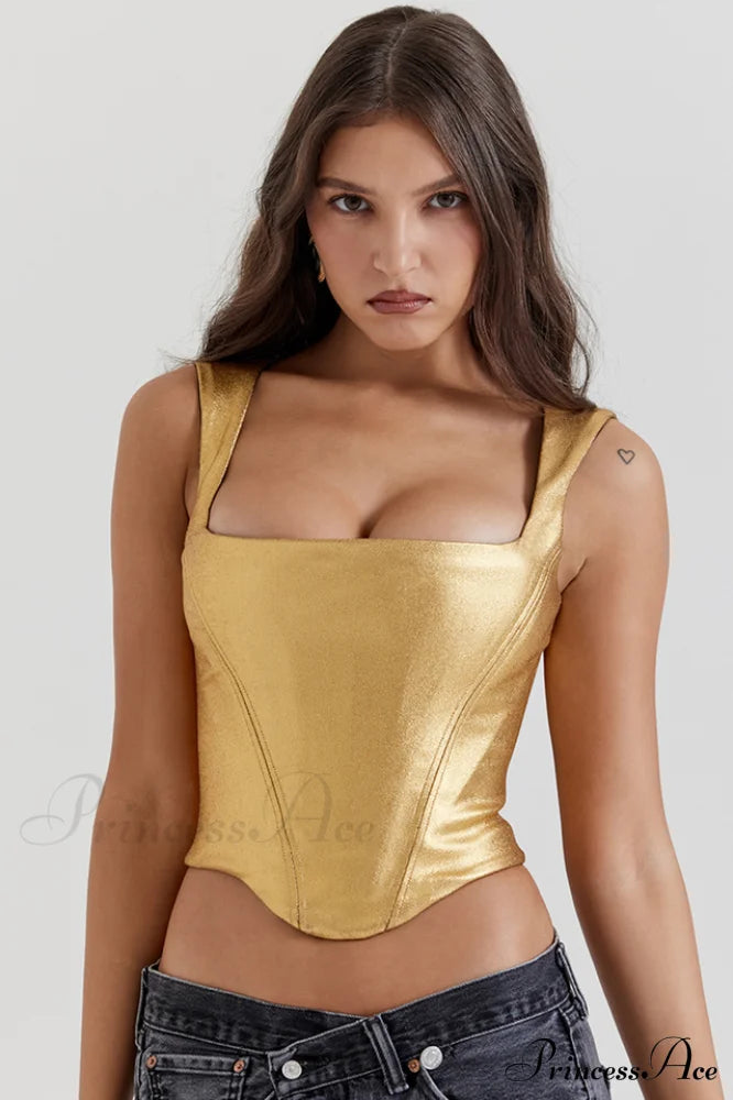 Karia Elegant Gold Corset