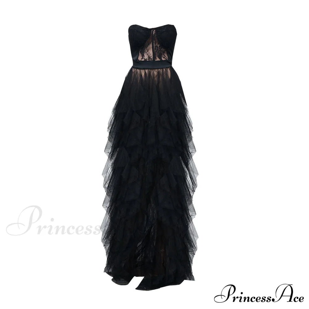 Kim Mesh Corset Charming Tulle Formal Dress S.o. Long Dresses