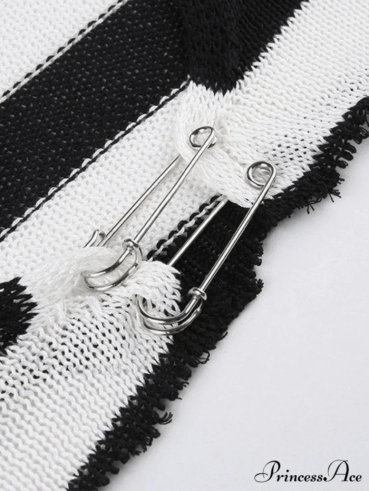 Knitted Strapless Graceful Cutout Mini Dress Tops&Tees