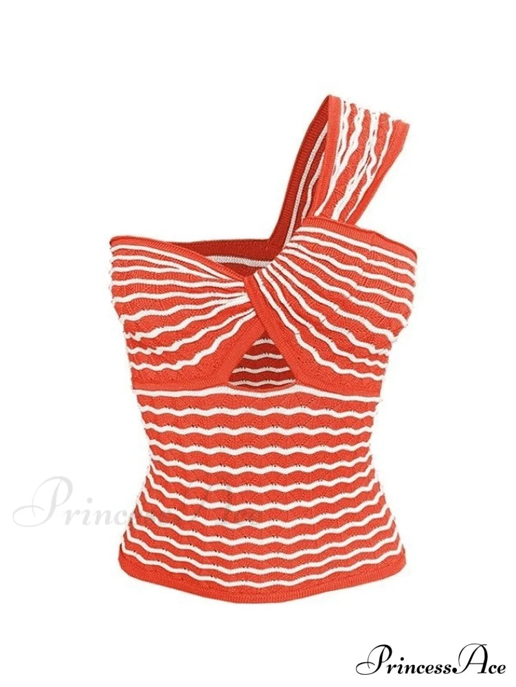 Knitted Stripe Long Trendy Sleeve Maxi Dress Tops&Tees