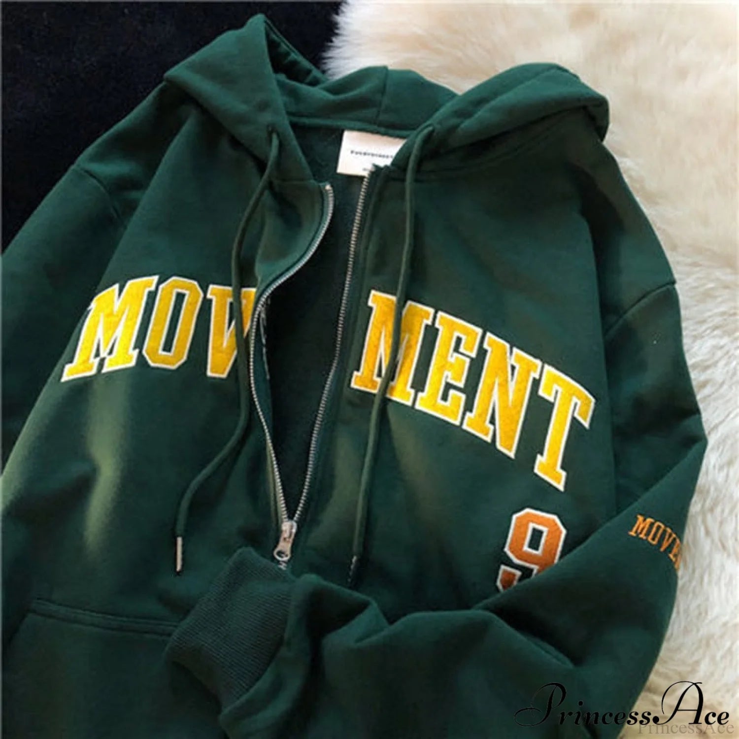Korean Version Oversized Solid Color Hoodies Green / S Sweatshirts & Hoodies-L