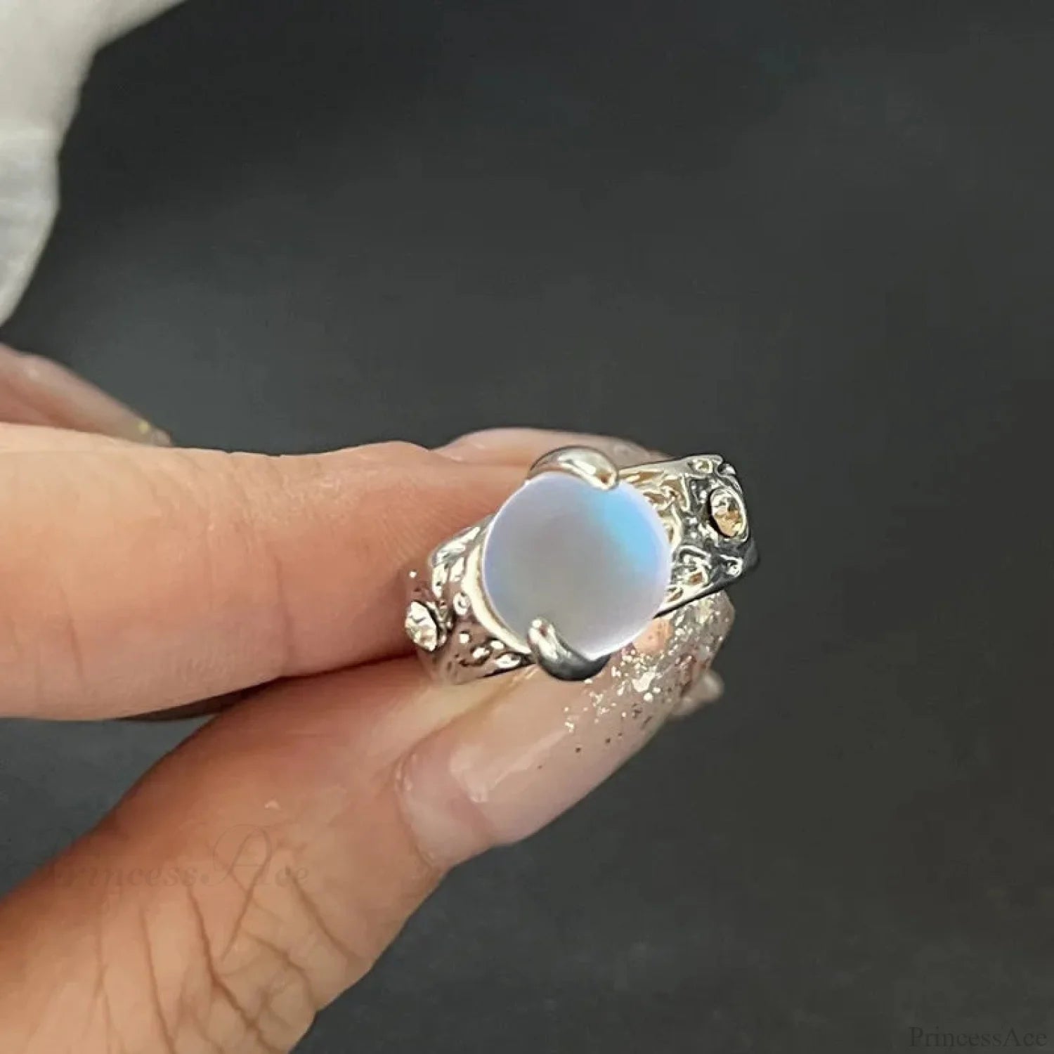 Kpop Dark Geometric Gothic Star Ring color6
