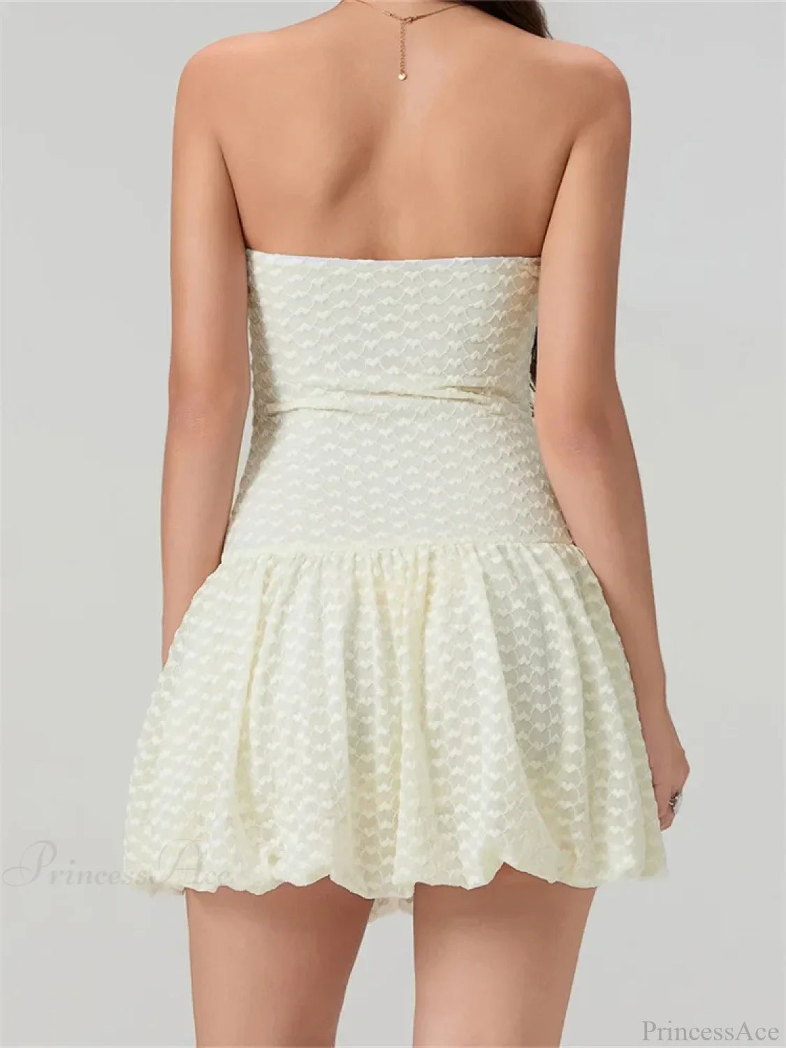 Lace Bow Off-Shoulder Mini Dress minidress-250223
