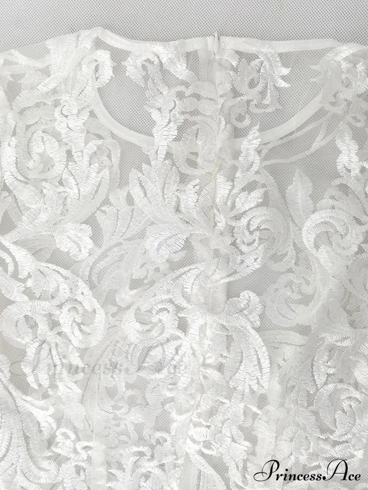 Lace Spaghetti Graceful Strap Irregular Dress Dresses