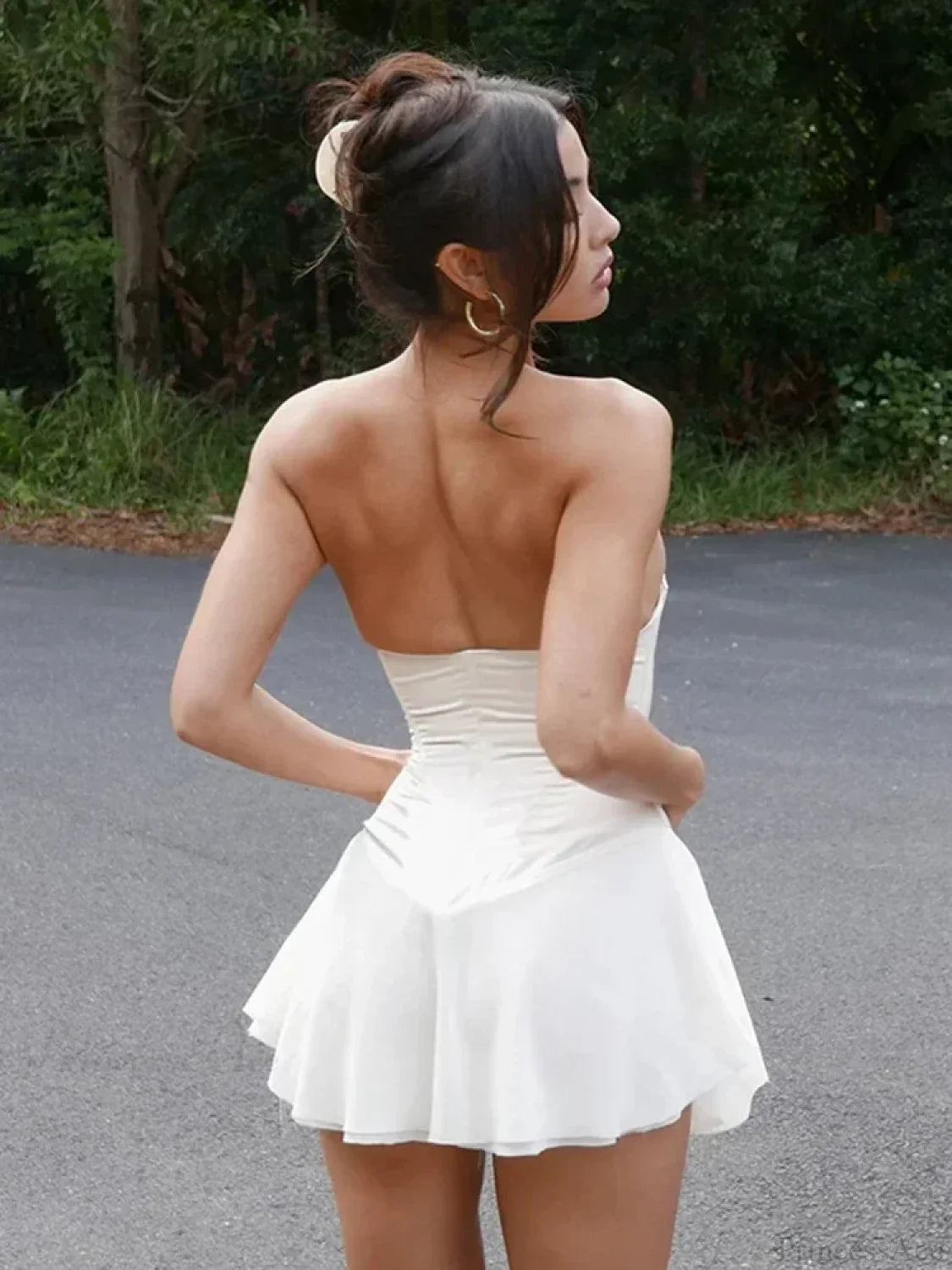 Lace Up Corset Party Club Hot Sexy Fall Mini Dress