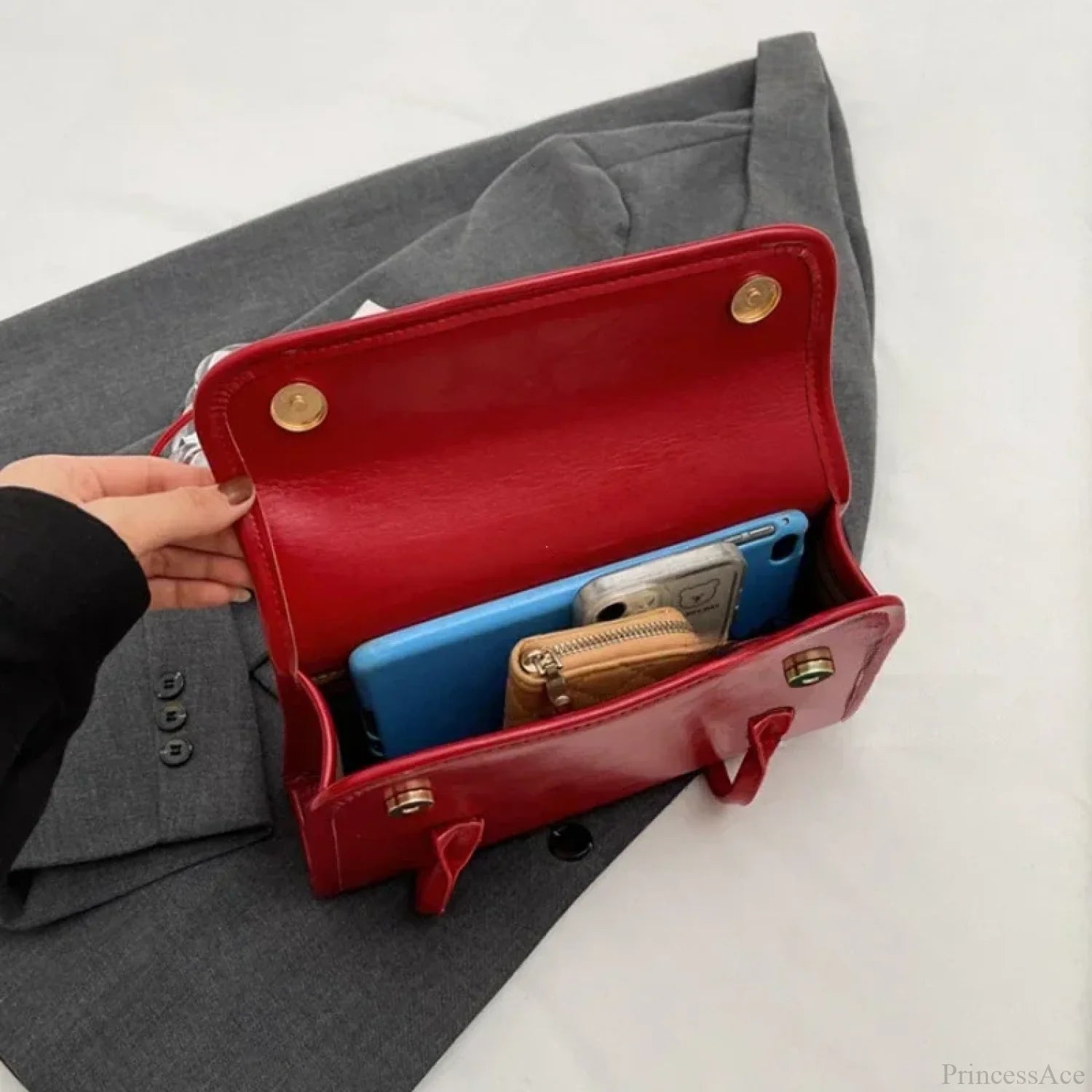 Large Capacity Winter Underarm Shoulder Bag shoulder-250126