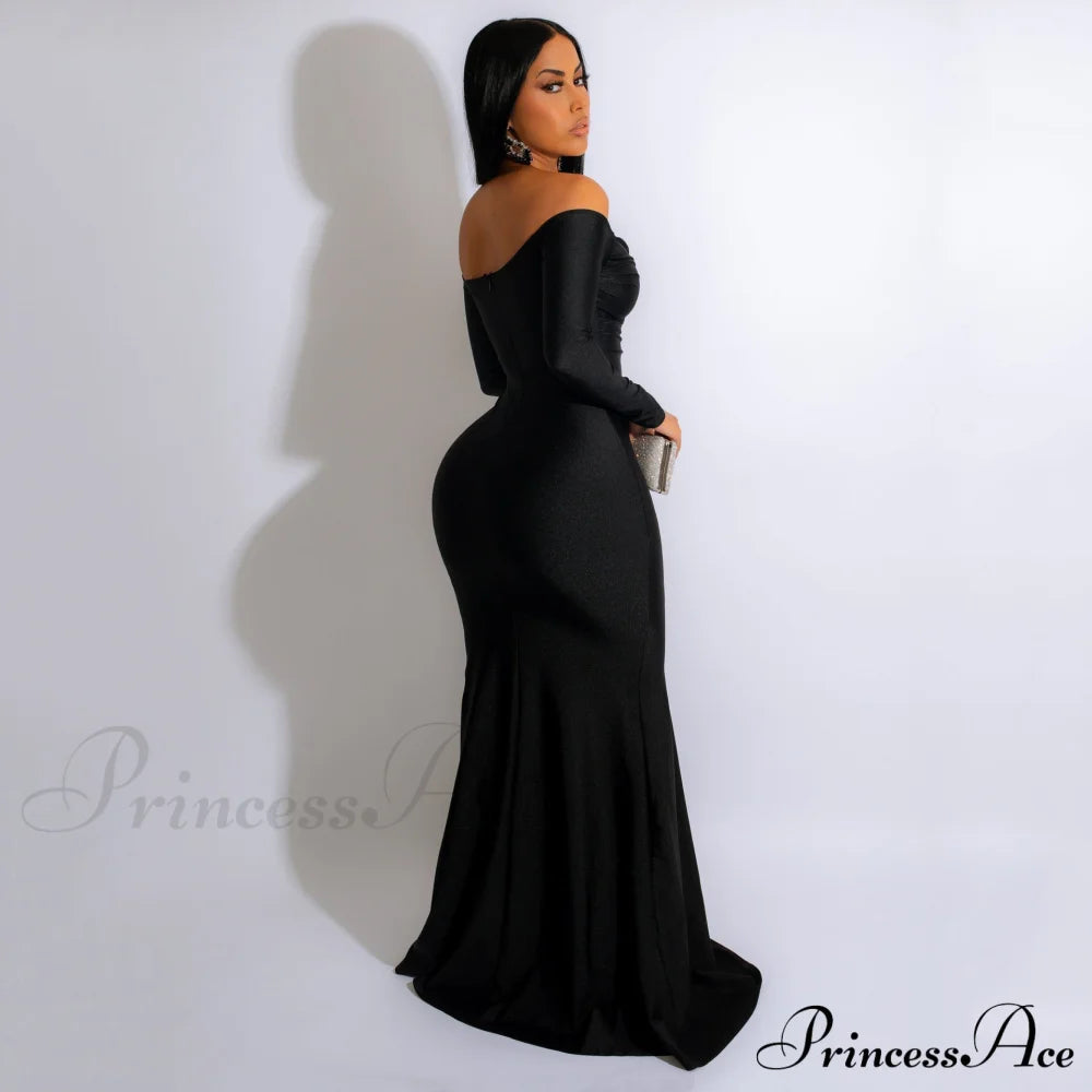 Larsa Formal Velvet Charming And Lace Mermaid Dress S.o. Long Dresses