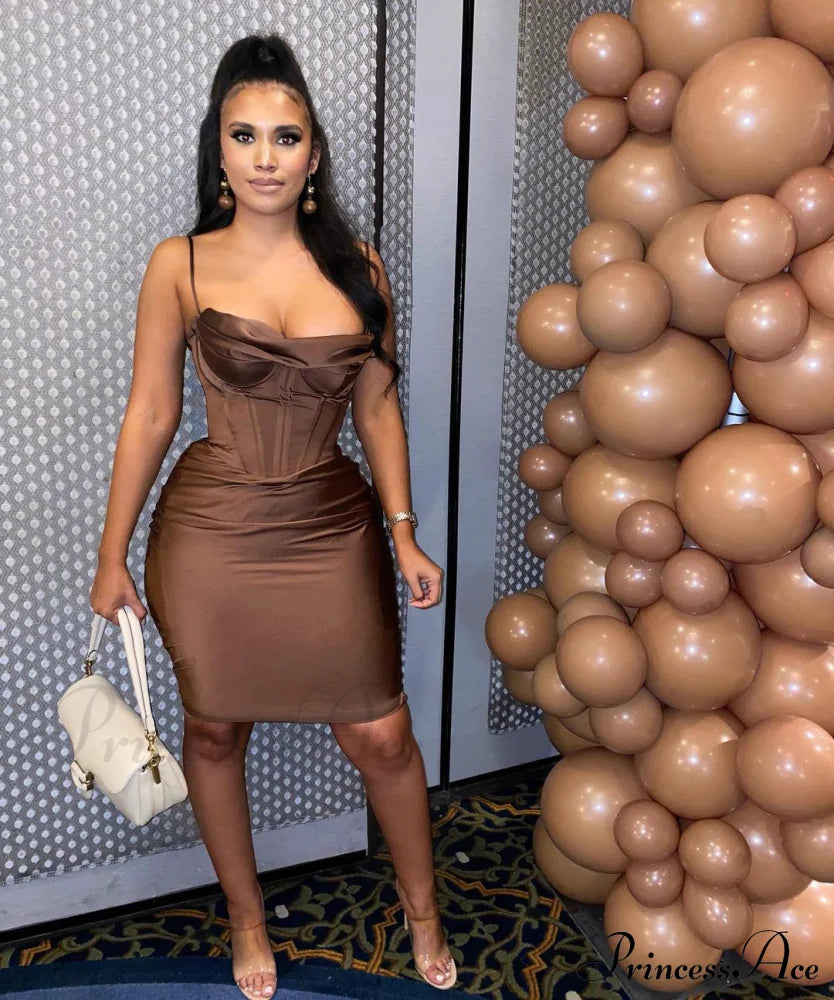 Layer Of Gown Satin Evening Club Women Celebrity Double House For - Bodycon Cb Dress