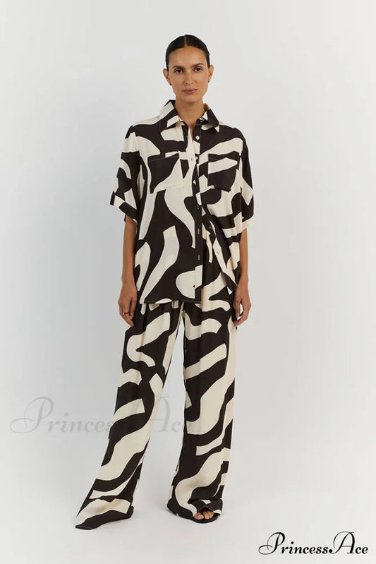 Leah Two Stylish Piece Set Auburn / S