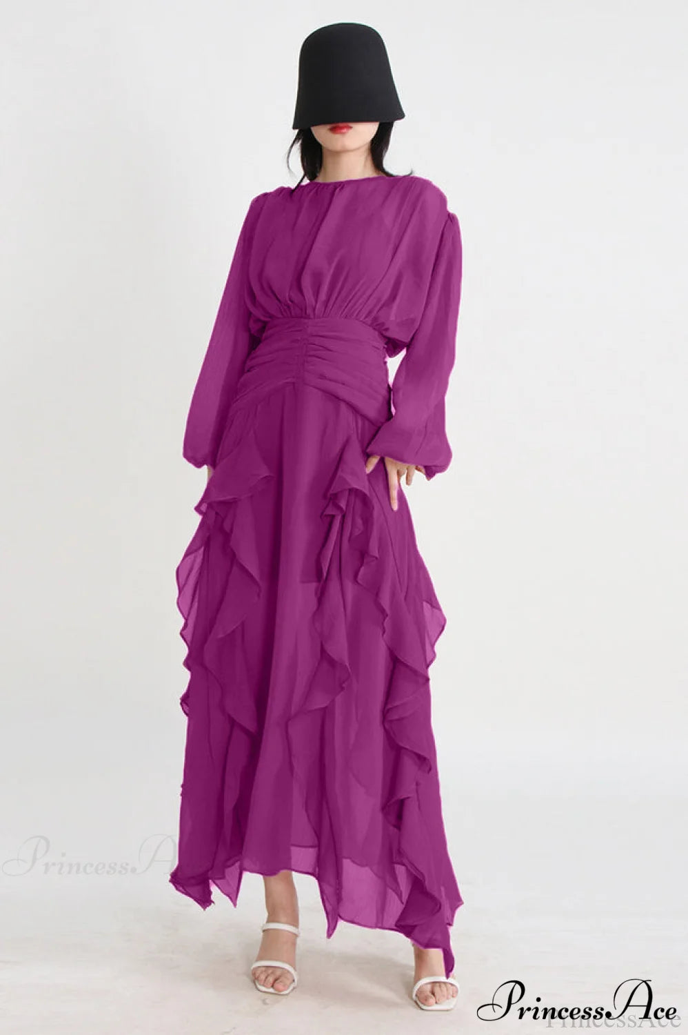 Leonie Ballon Sleeve Maxi Dress | Dress In Beauty