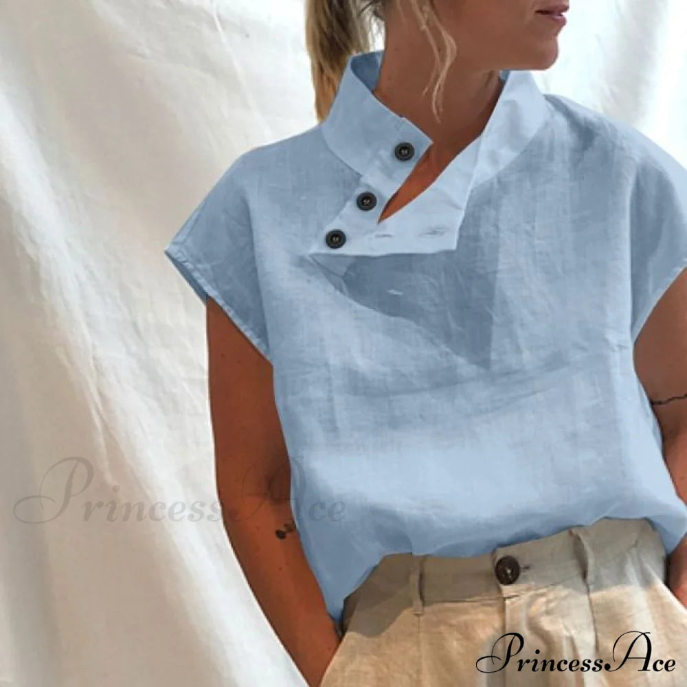 Leosoxs Top S / Light Blue Tops & Blouses
