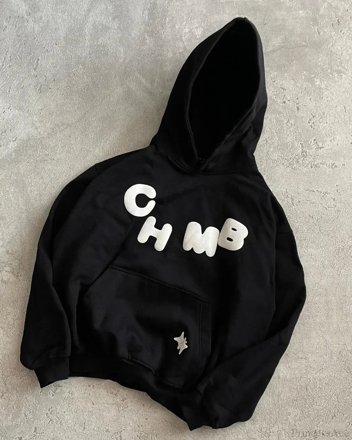 Letter Graphic Oversized Hoodie black 3 / S